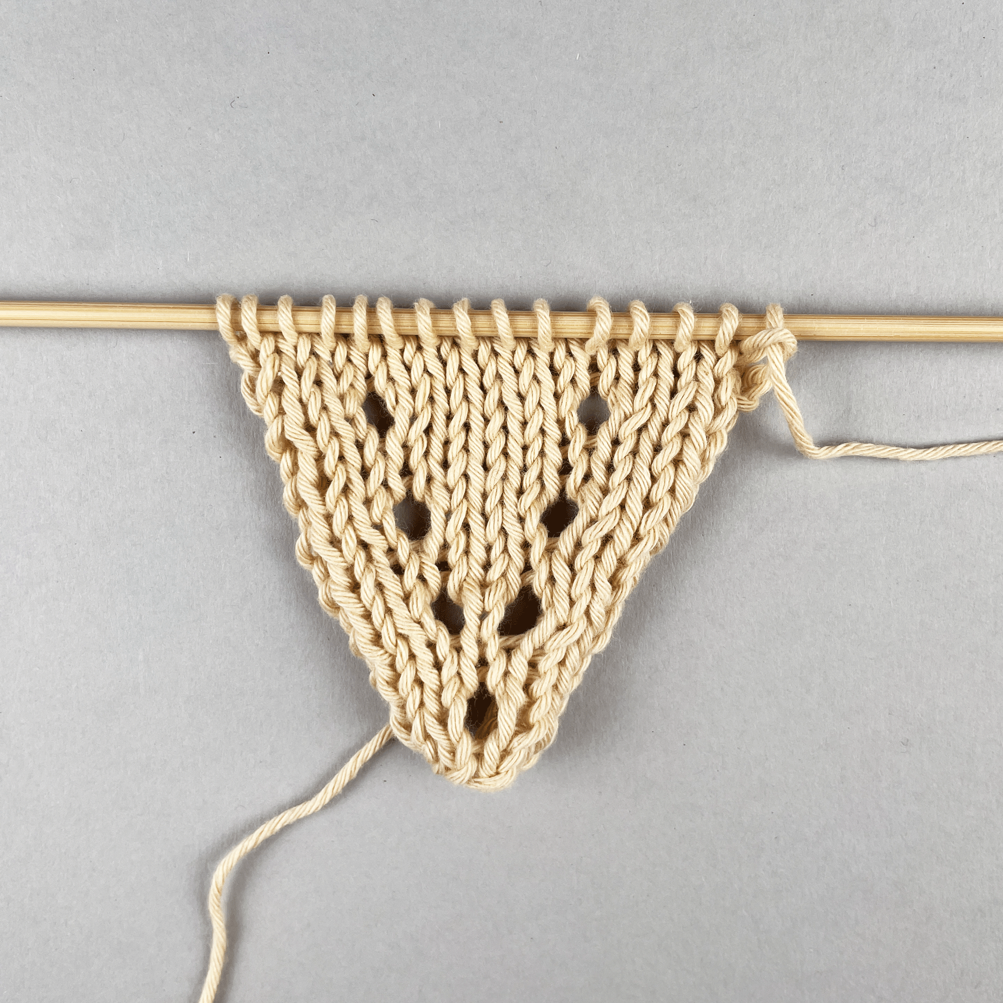 Umschlag gestrickt