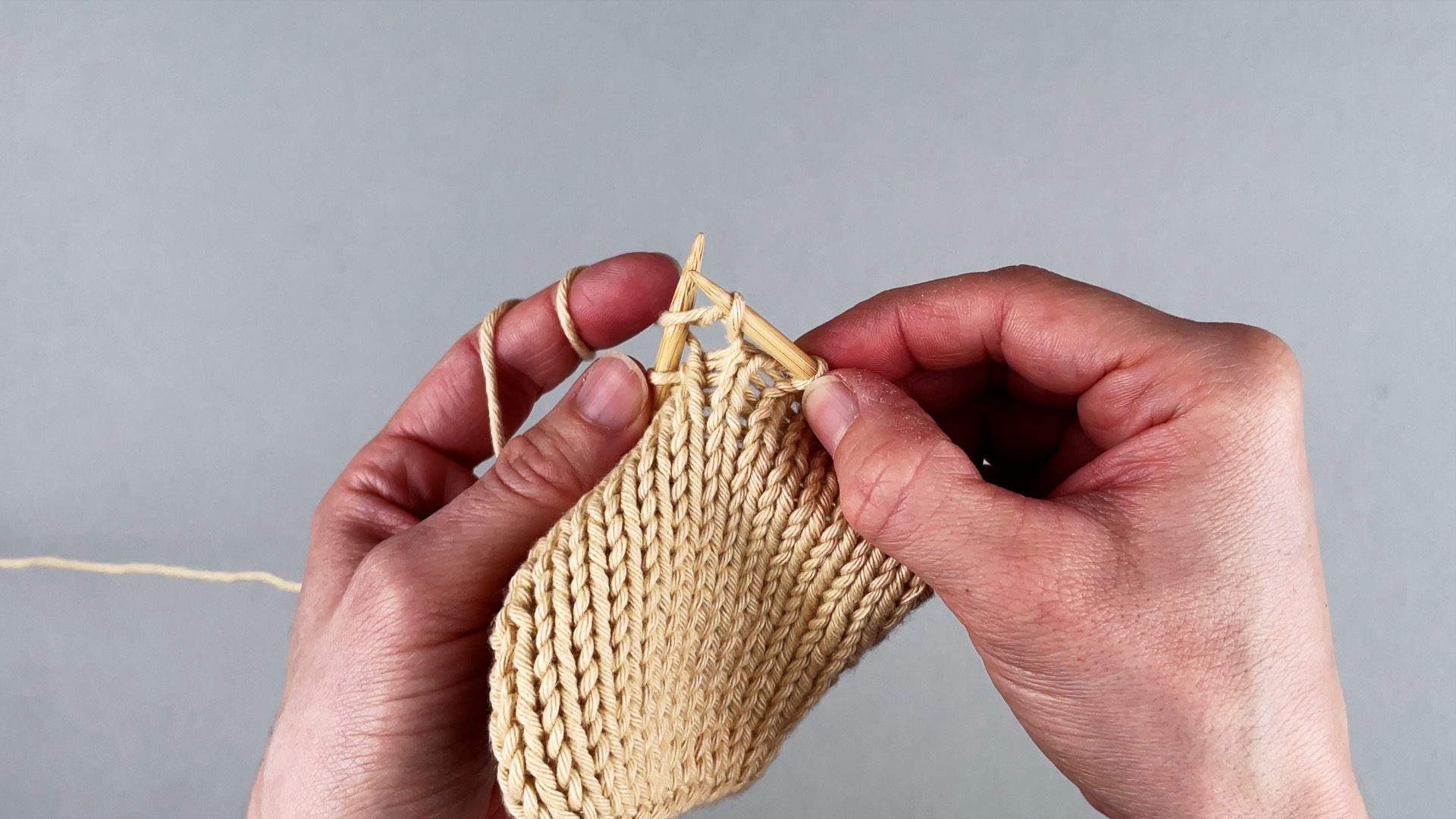 Die rechte Masche stricken