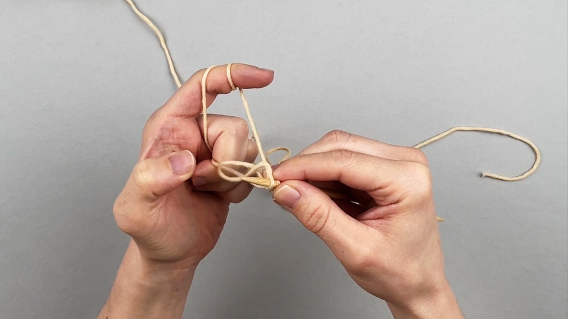 Bulgarischer Maschenanschlag Schritt 6