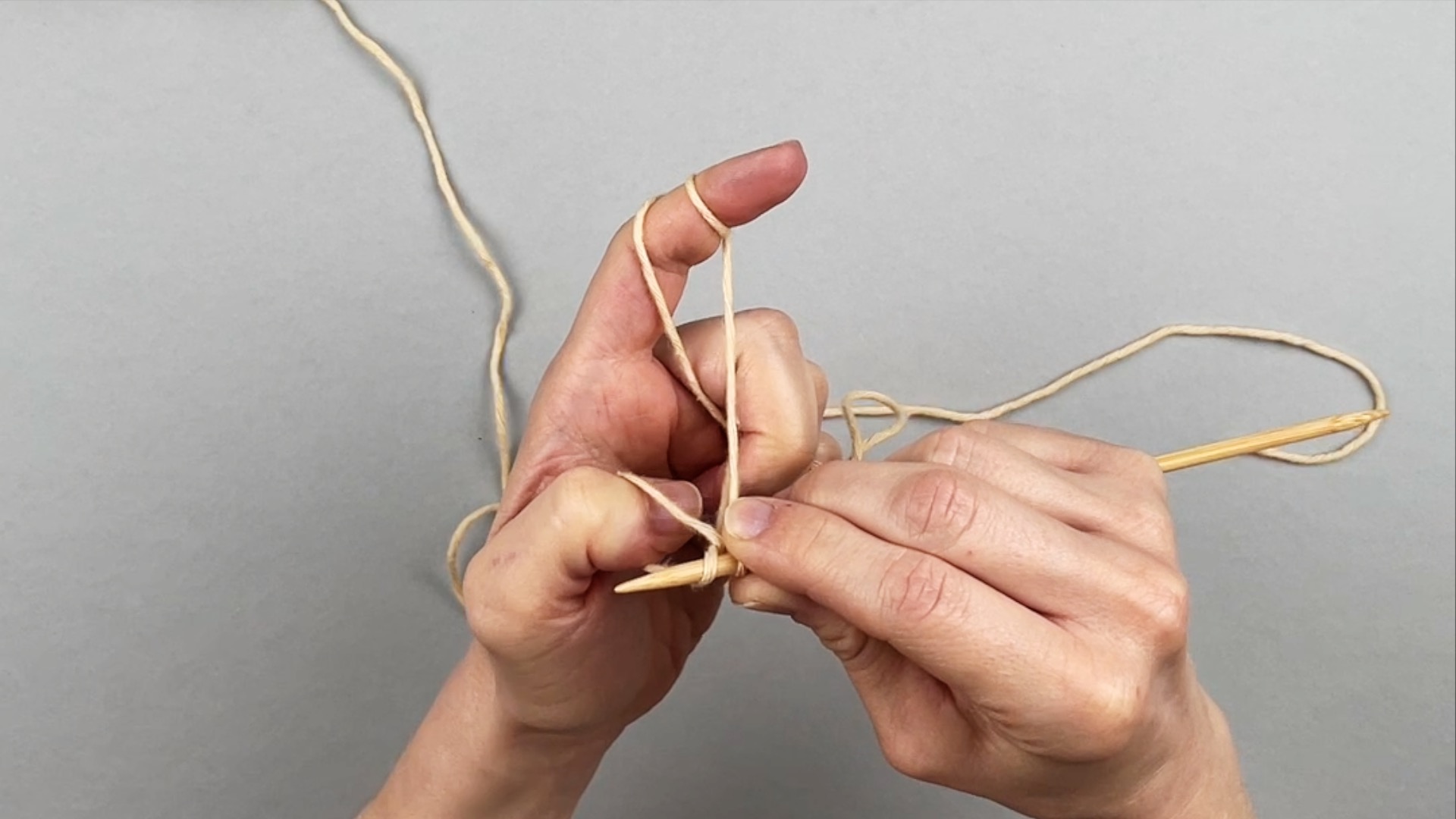 Bulgarischer Maschenanschlag Schritt 3